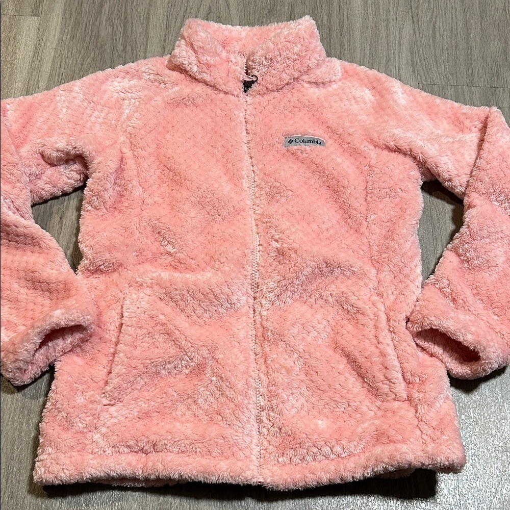 Columbia Kids Pink Fuzzy Jacket